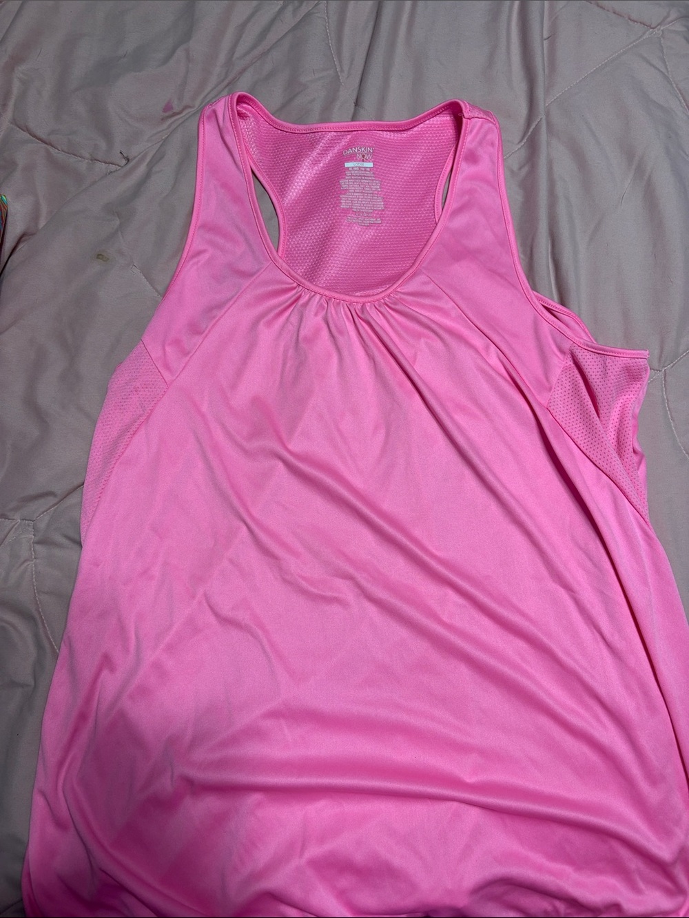 Danskin Bright Pink Racerback Tank Top